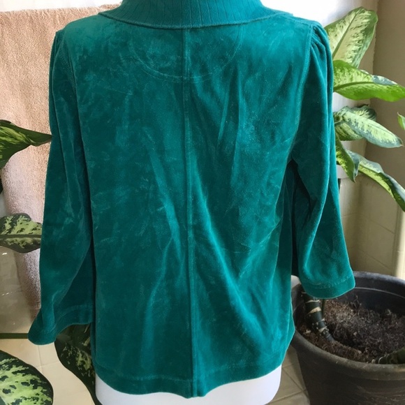Blue-green ‘50s-inspired top - Picture 3 of 4